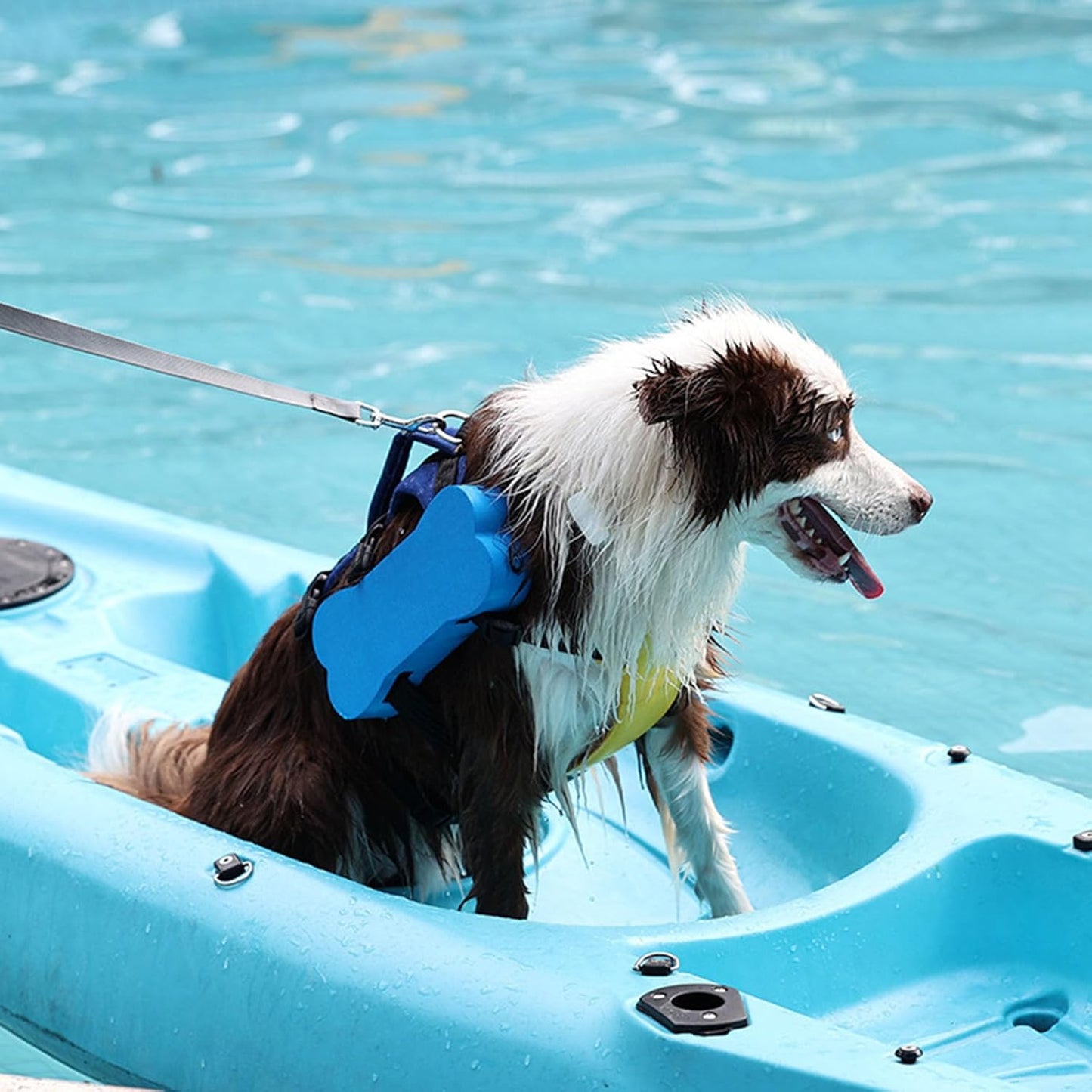 Dog Bone-Shaped Floatation Life Jacket – High-Buoyancy Swim Vest for Medium & Large Dogs | Adjustable Fit + Rescue Handle