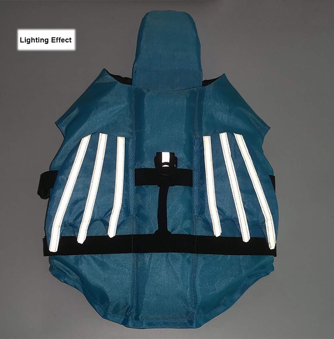 Blue Shark Fin Dog Life Jacket – Buoyancy Swim Vest for Small & Medium Dogs | Reflective Trim + Rescue Handle + Cute Fin Design