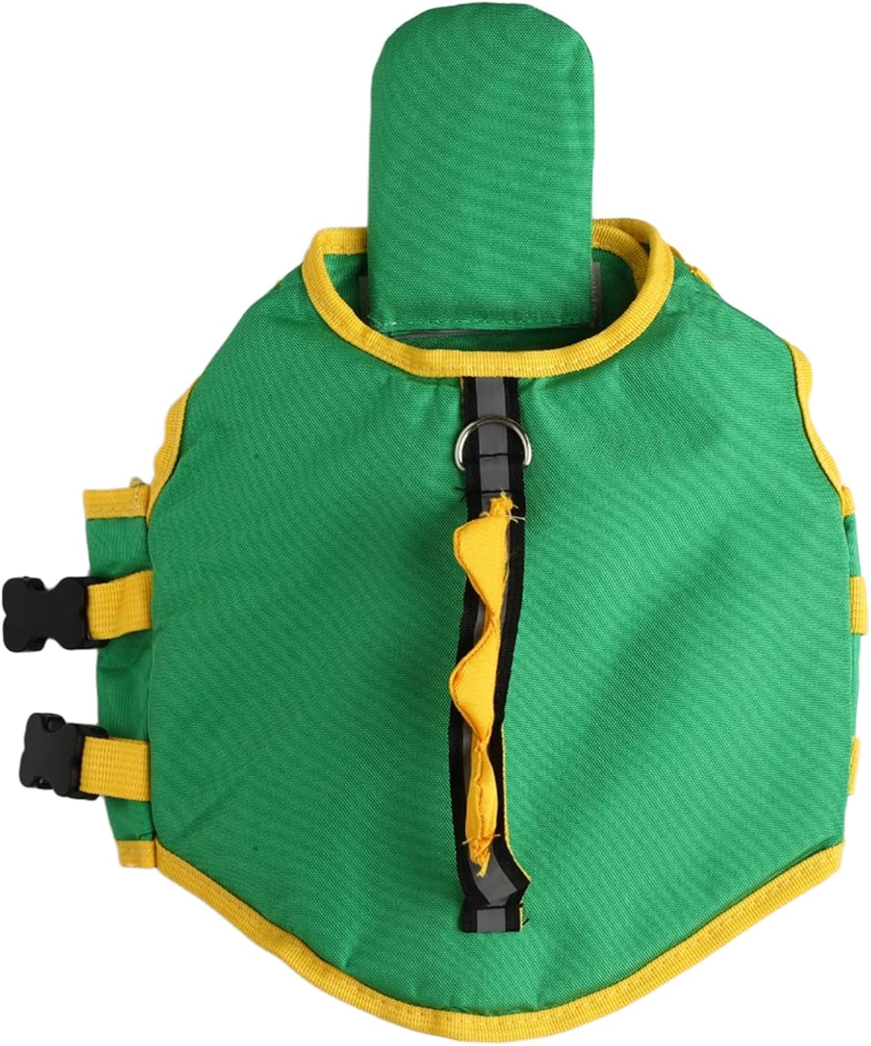 Green Dinosaur Dog Life Jacket – Cute Floatation Vest for Small Dogs | 3D Spine Design + Safety Handle + Secure Buckles